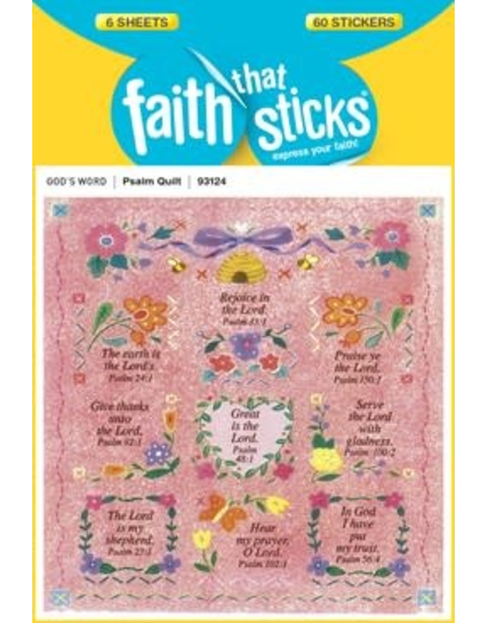 Faith that Sticks Psalm Quilt  -Stickers