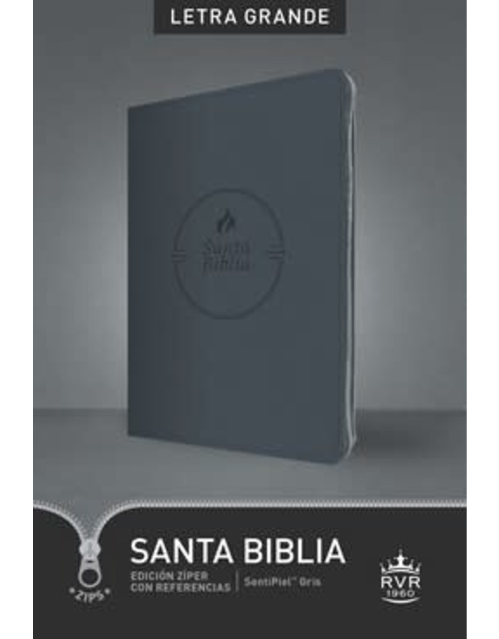 Santa Biblia - RVR60 - Referencia Ultrafina - Letra Grande - GRY Ziper