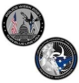 Thin Blue Line USA Challenge Coin - Limited Edition Police Week 2021