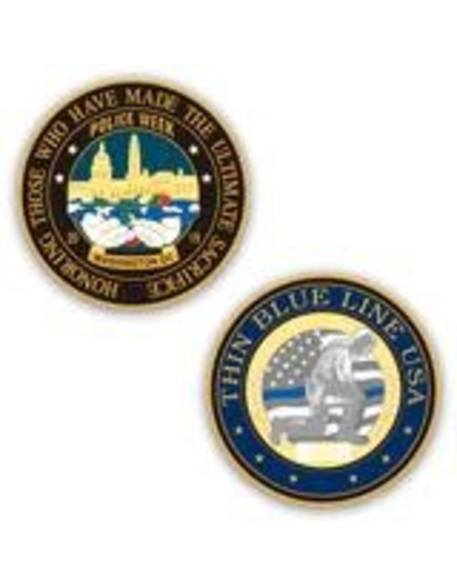 Thin Blue Line USA Challenge Coin - Limited Edition Police Week 2019