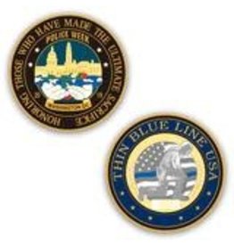 Thin Blue Line USA Challenge Coin - Limited Edition Police Week 2019