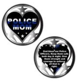 Thin Blue Line USA Challenge Coin - Thin Blue Line Mom