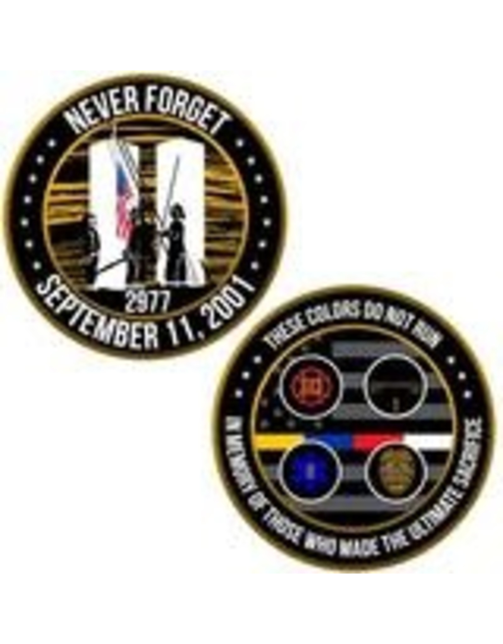 Thin Blue Line USA Challenge Coin - September 11th, 2001 Memorial