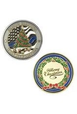 Thin Blue Line USA Challenge Coin - Limited Edition Christmas Season's Greeting