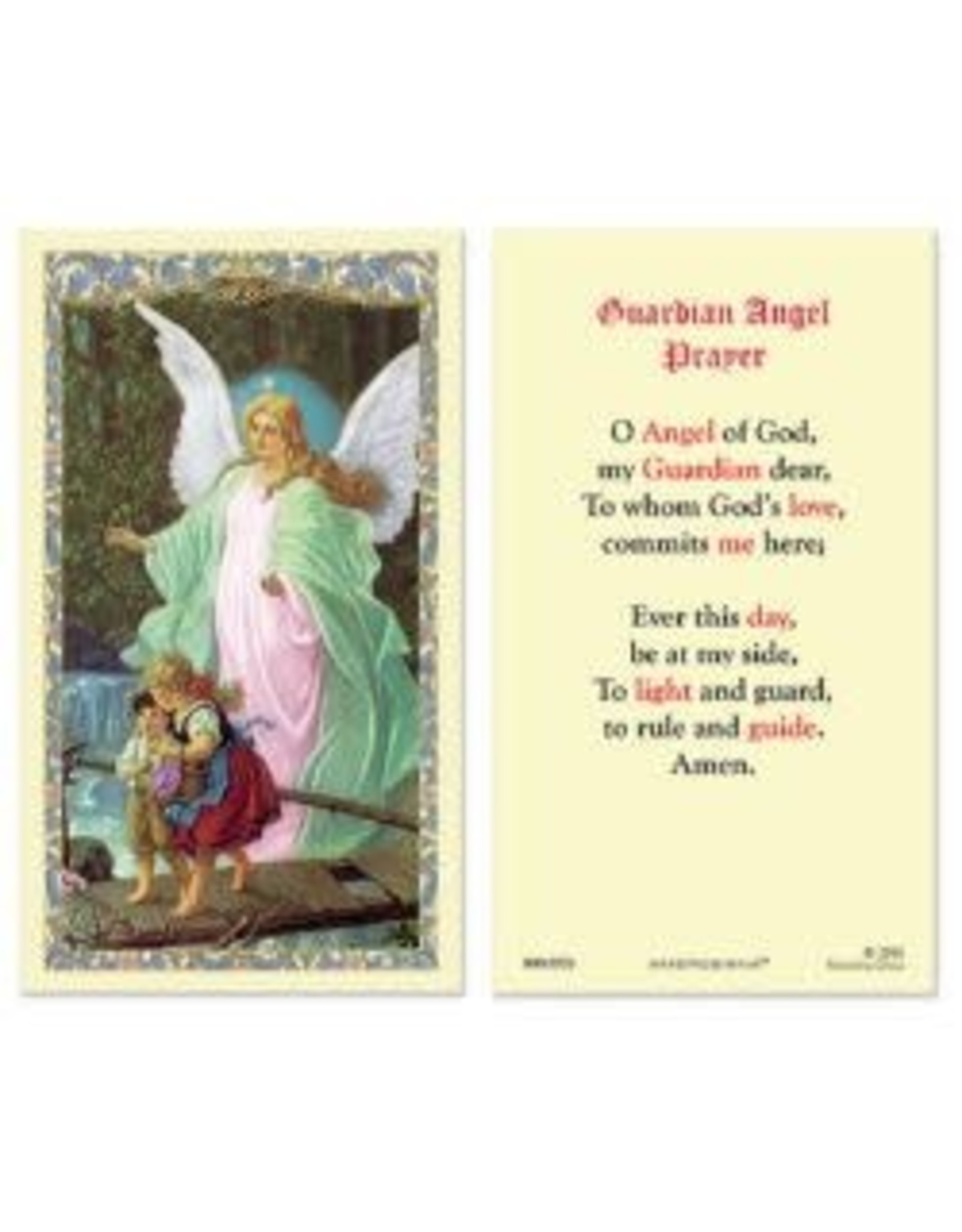 CBC-A Guardian Angel Prayer Holy Card