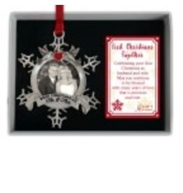 Abbey + CA Gift Mr & Mrs First Christmas - Photo  Ornament