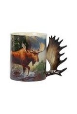 Rivers Edge Products Moose Scene - 3D Ceramic Mug 15oz