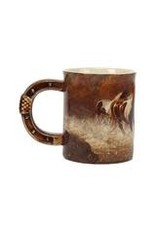 Rivers Edge Products Horse Scene - 3D Ceramic Mug 15oz