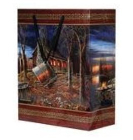 Rivers Edge Products Medium Gift Bag  - Cabin Scene