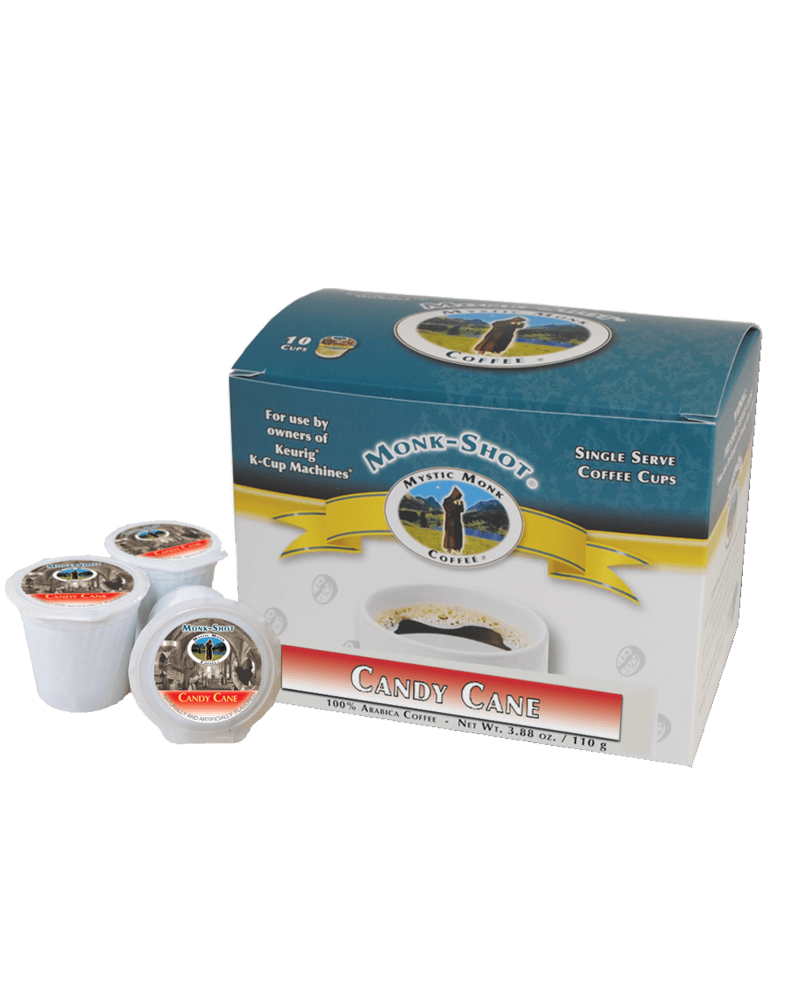 Mystic Monk Mystic Monk Candy Cane Single Serve Coffee Cups (10 Cups)