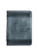 CAG Be Strong Lion Two-Tone Bible Cover - Joshua 1:9 - Large