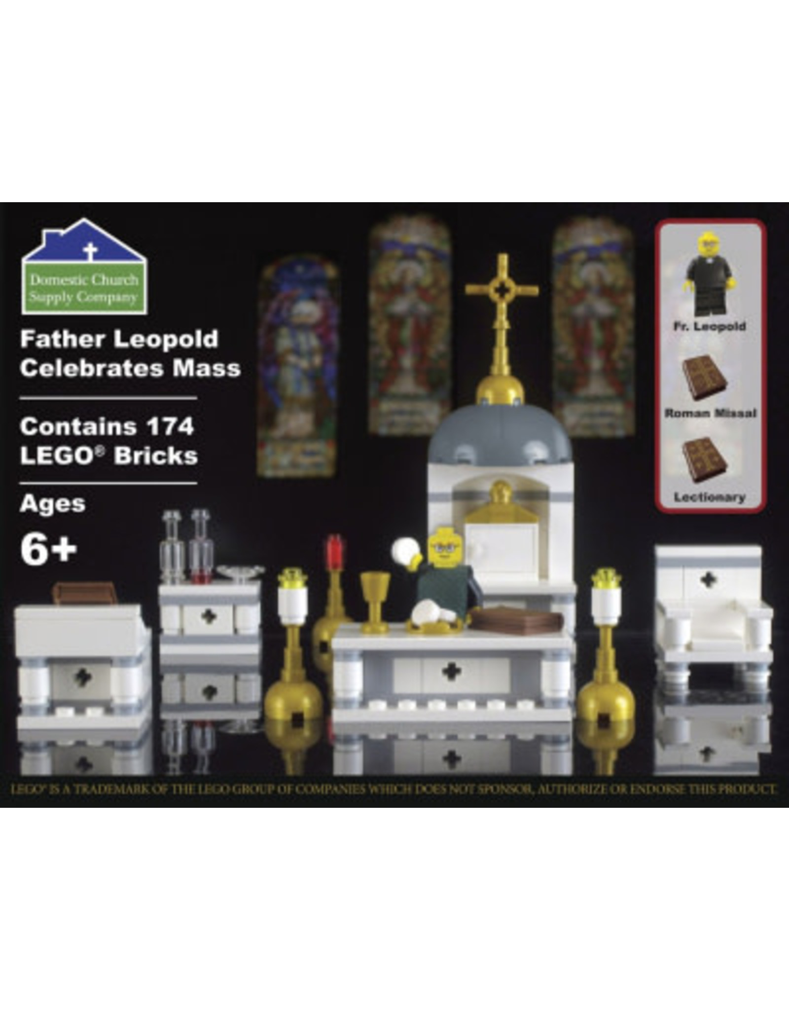 Domestic Church Supply Father Leopold Celebrates Mass LEGO Brick Set