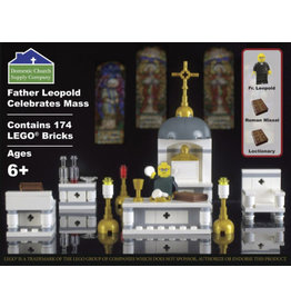 Domestic Church Supply Father Leopold Celebrates Mass LEGO Brick Set