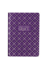 Christian Art Gifts All I Know is Grace - Purple Faux Leather Classic Journal with Zipped Closure