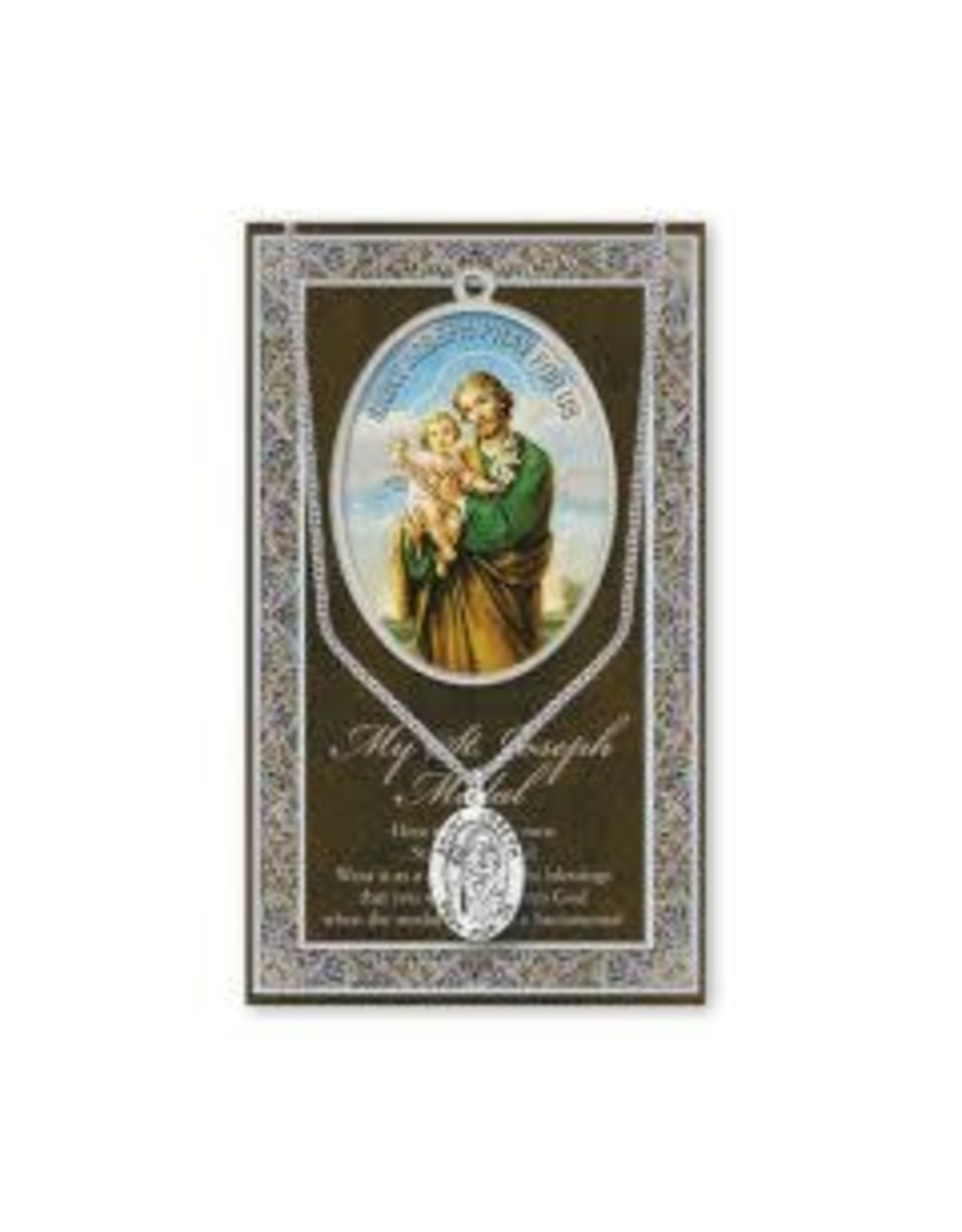 Hirten Saint Medal with Prayer Card - St. Joseph