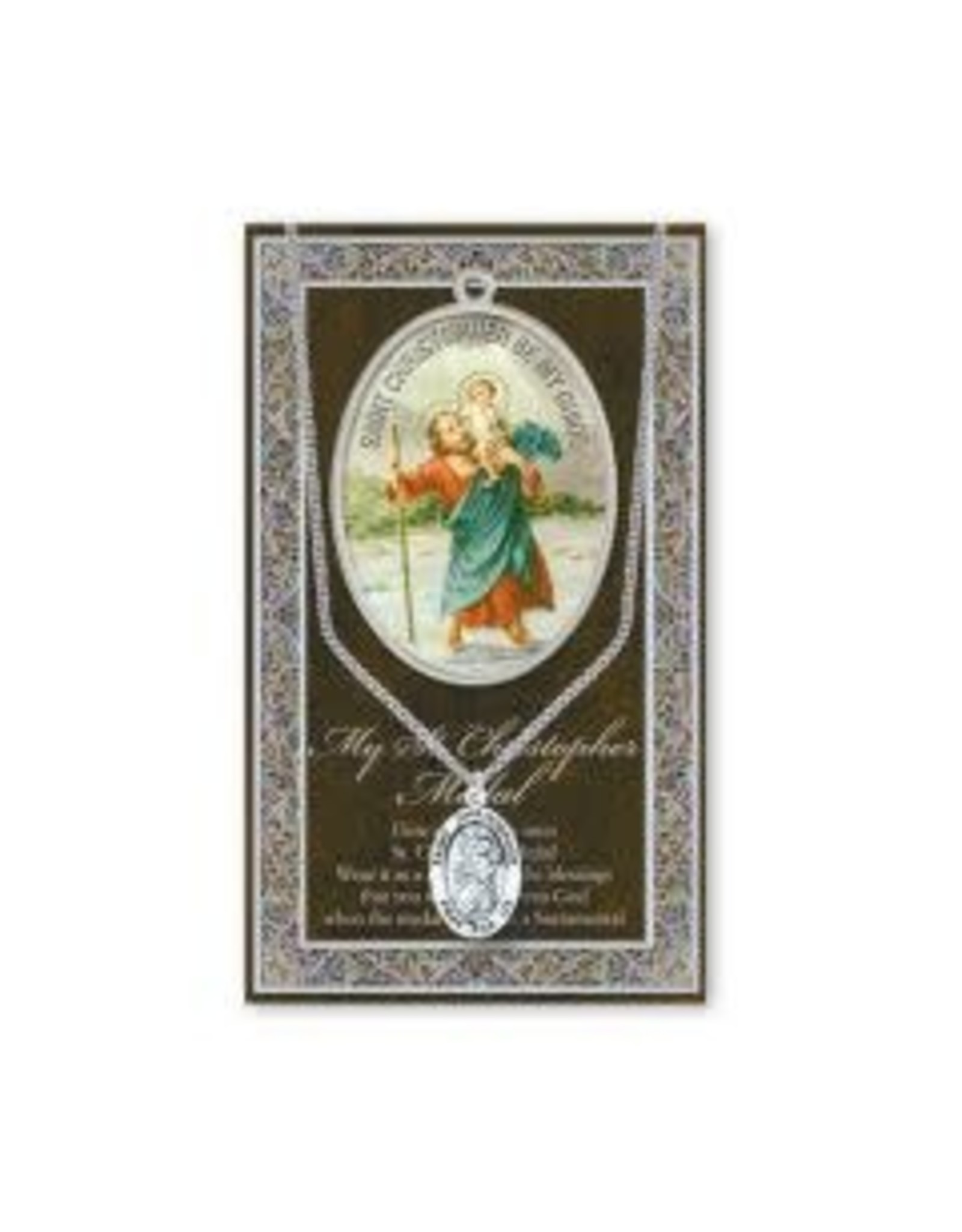 Hirten Saint Medal with Prayer Card - St. Christopher