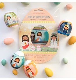 Shining Light Dolls Shining Light Dolls - Easter Egg Wraps - Titles of Jesus & Mary (12 per pack)