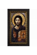 Nelson Christ Pantocrator Icon - Ornate Dark Framed Art