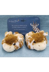 Demdaco Giraffe Baby Booties - Nancy Tillman Collection (6 - 12MO)