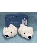 Demdaco Polar Bear Booties - Nancy Tillman collection  (6 - 12mo)