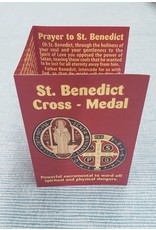 Benedict Trifold St. Benedict Cross  - Medal Trifold Card