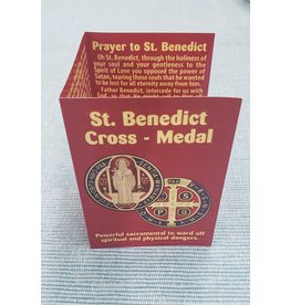 Benedict Trifold St. Benedict Cross  - Medal Trifold Card