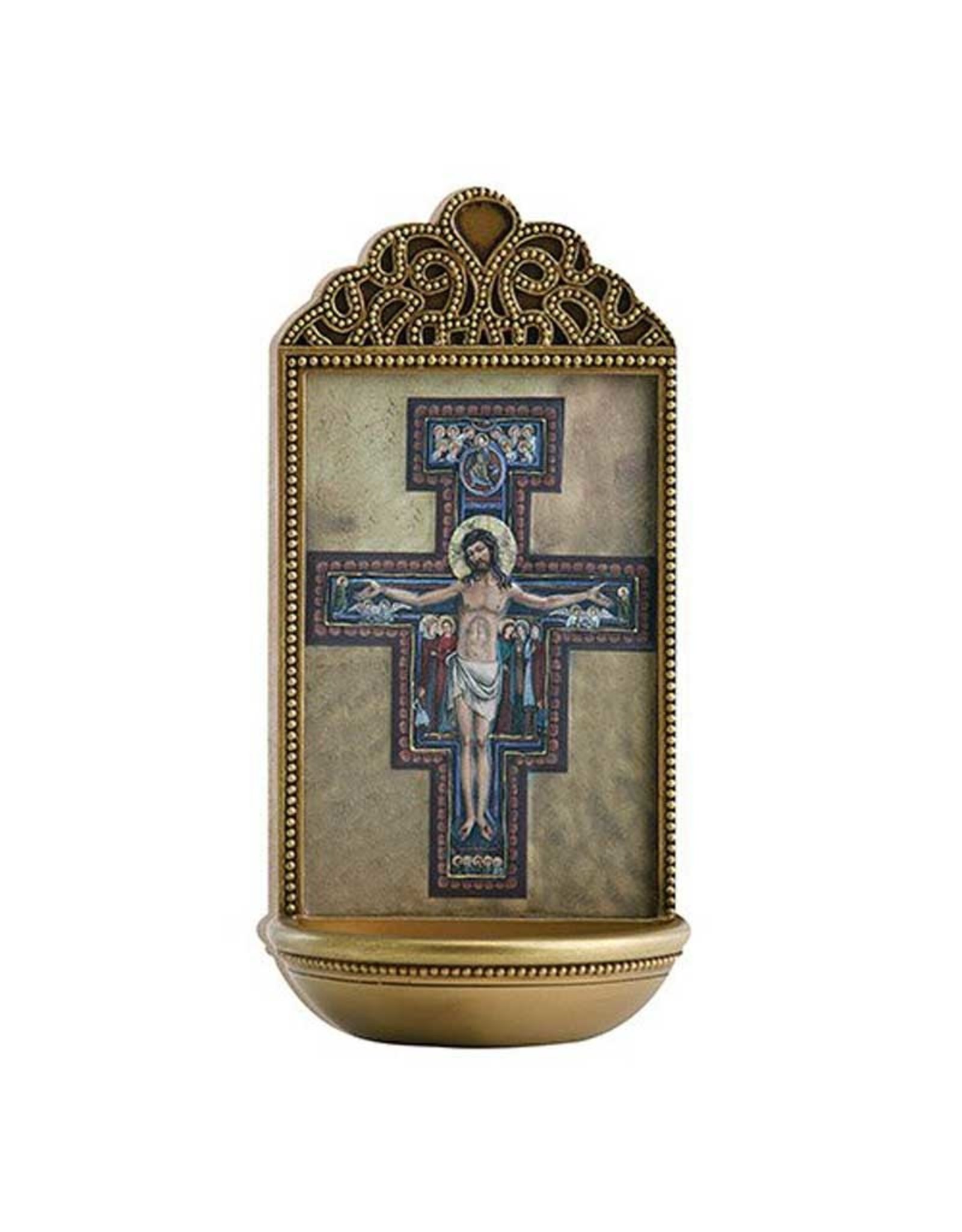 Christian Brands 6" San Damiano Holy Water Font