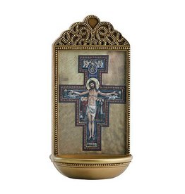 Christian Brands 6" San Damiano Holy Water Font