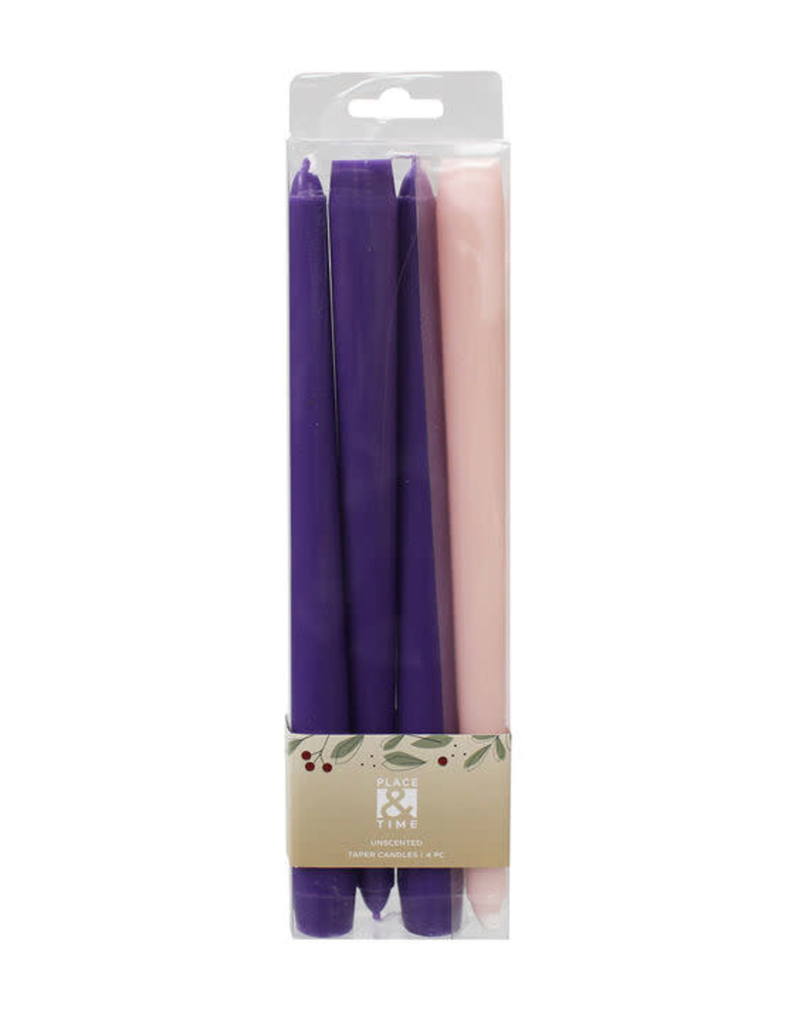 Place + Time 10" Advent Candles - Set of 4 Unscented