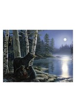 Rivers Edge Products Moonlight Bears - LED Art 16" x 12"
