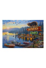 Rivers Edge Products Big Bear Lodge - LED Art 24" x 16"