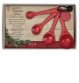 Cathedral Art Red Christmas Cheer Measuring Spoon Set