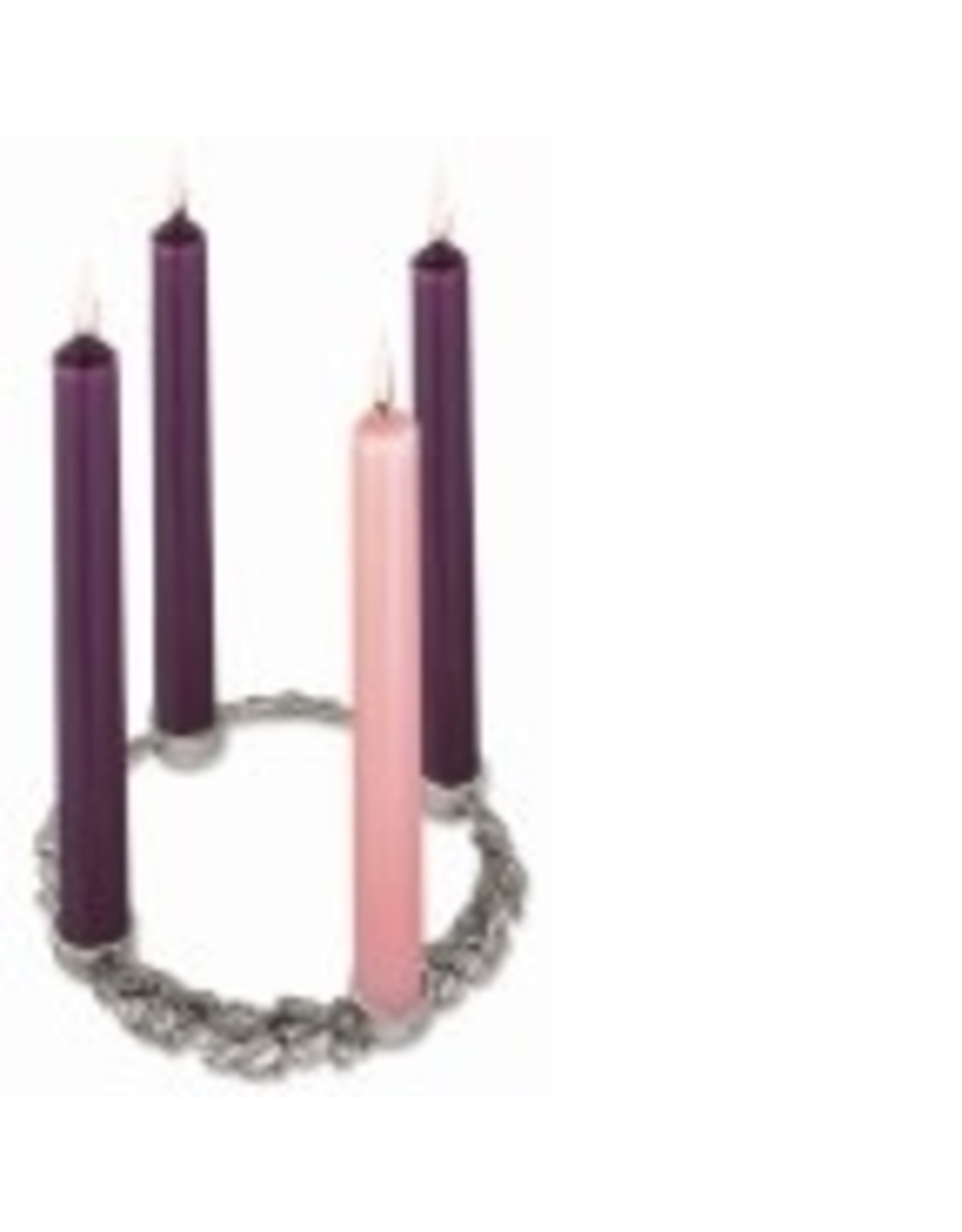 Cathedral Art Holly and Ivy Advent Wreath, 7" with Set of 4 Candles