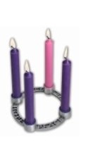 Cathedral Art Personal Advent Wreath of Hope, Peace, Love & Joy w/candles