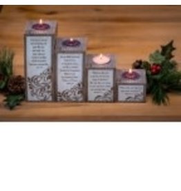 Cathedral Art Pillar Advent Candle Set with Tealights