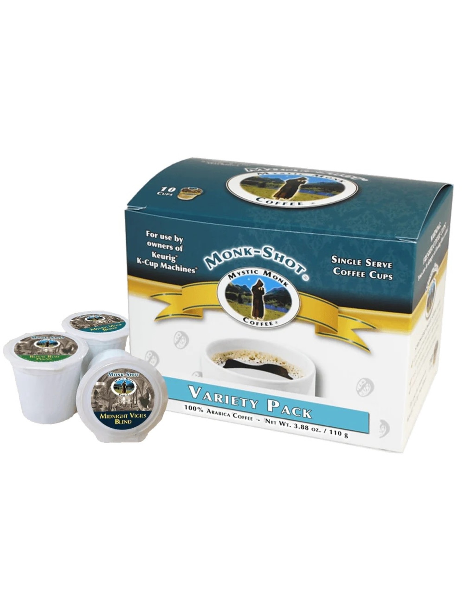 Mystic Monk Mystic Monk Variety Pack Single Serve Coffee Cups (10 Cups)