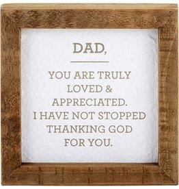 Heartfelt - Heritage Tabletop Décor - Framed - Dad, Truly Loved