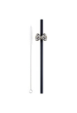 Santa Barbara Designs Stainless Steel Bow Straw - Matte Black