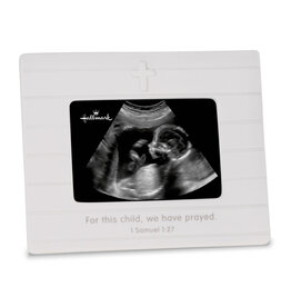 Hallmark For This Child We Prayed - Sonogram Porcelain Picture Frame