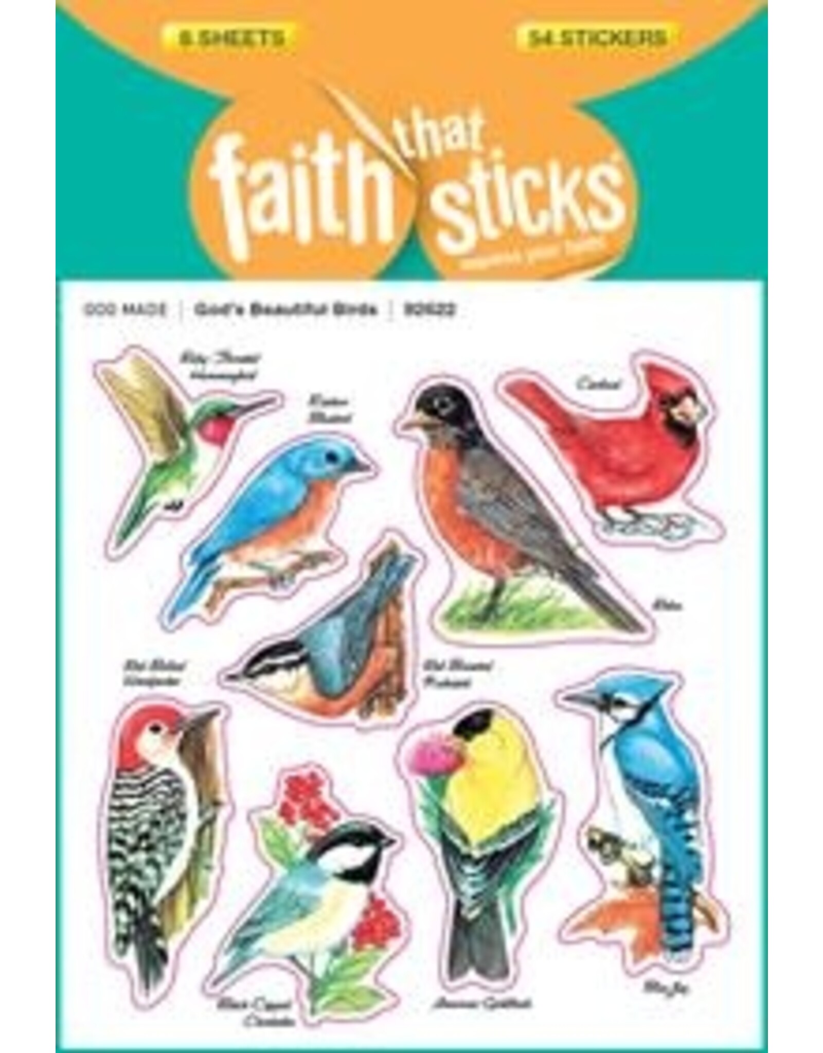 Faith that Sticks God's Beautiful Birds Stickers