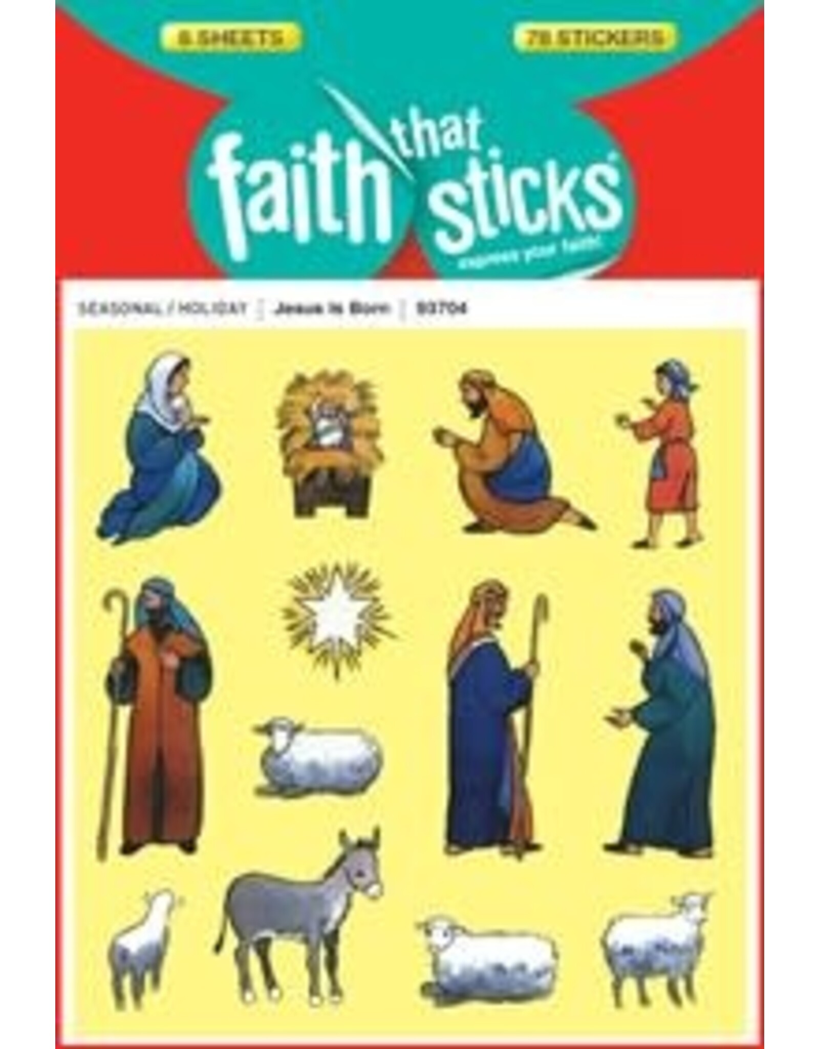 Faith that Sticks Jesus Is Born Stickers
