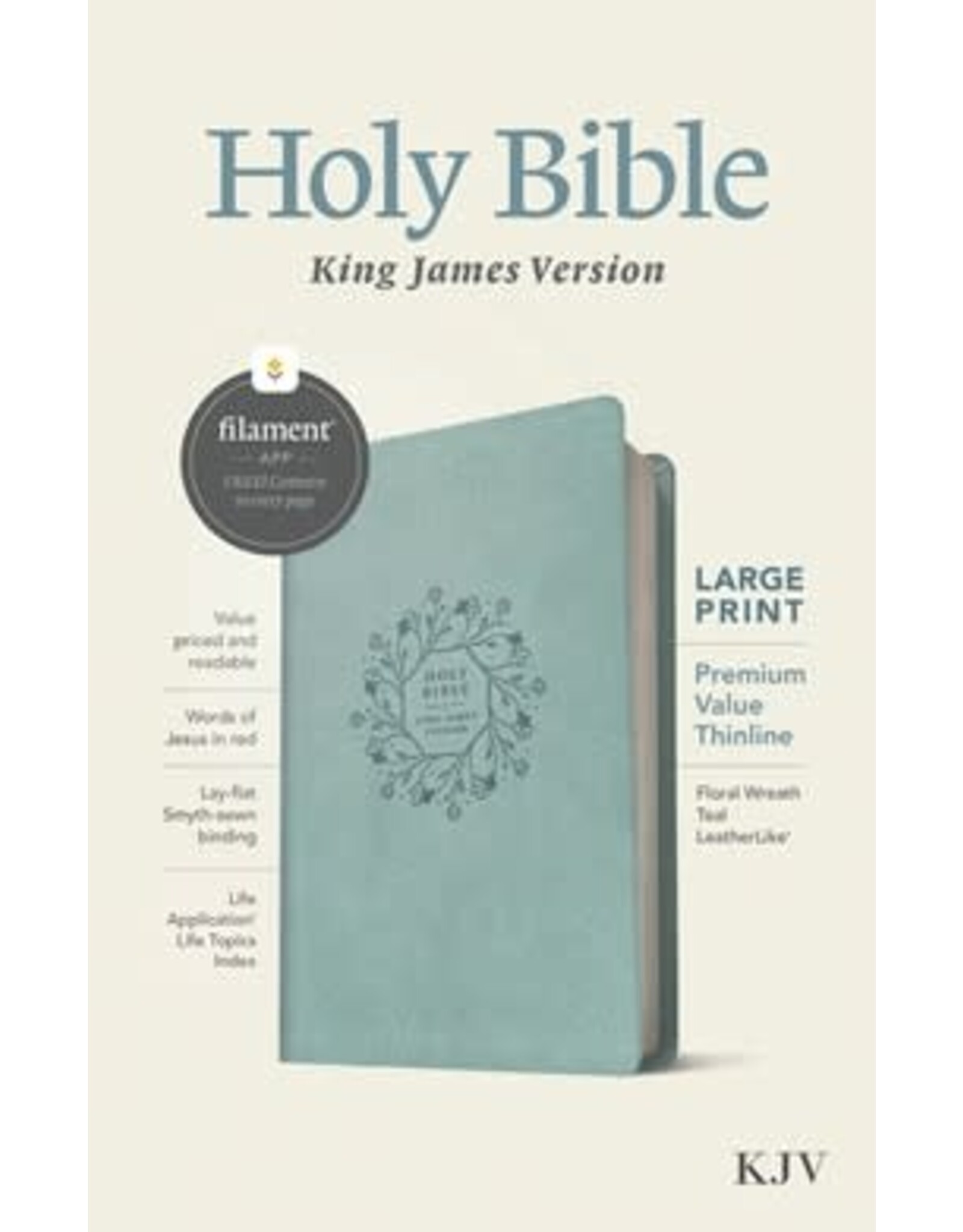 KJV Large Print Premium Value Thinline Bible, Filament-Enabled Edition
