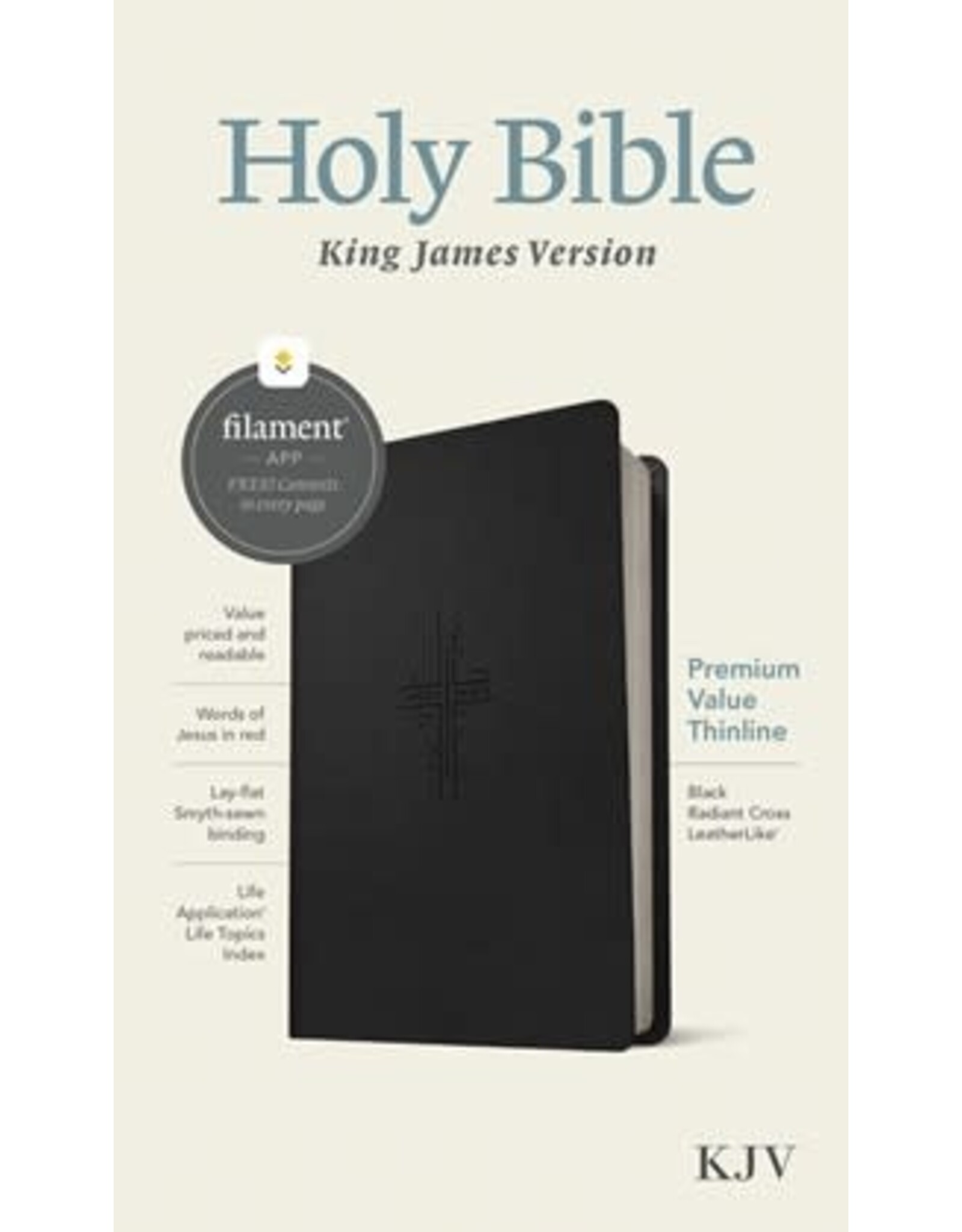 KJV Premium Value Thinline Bible, Filament-Enabled Edition - Black