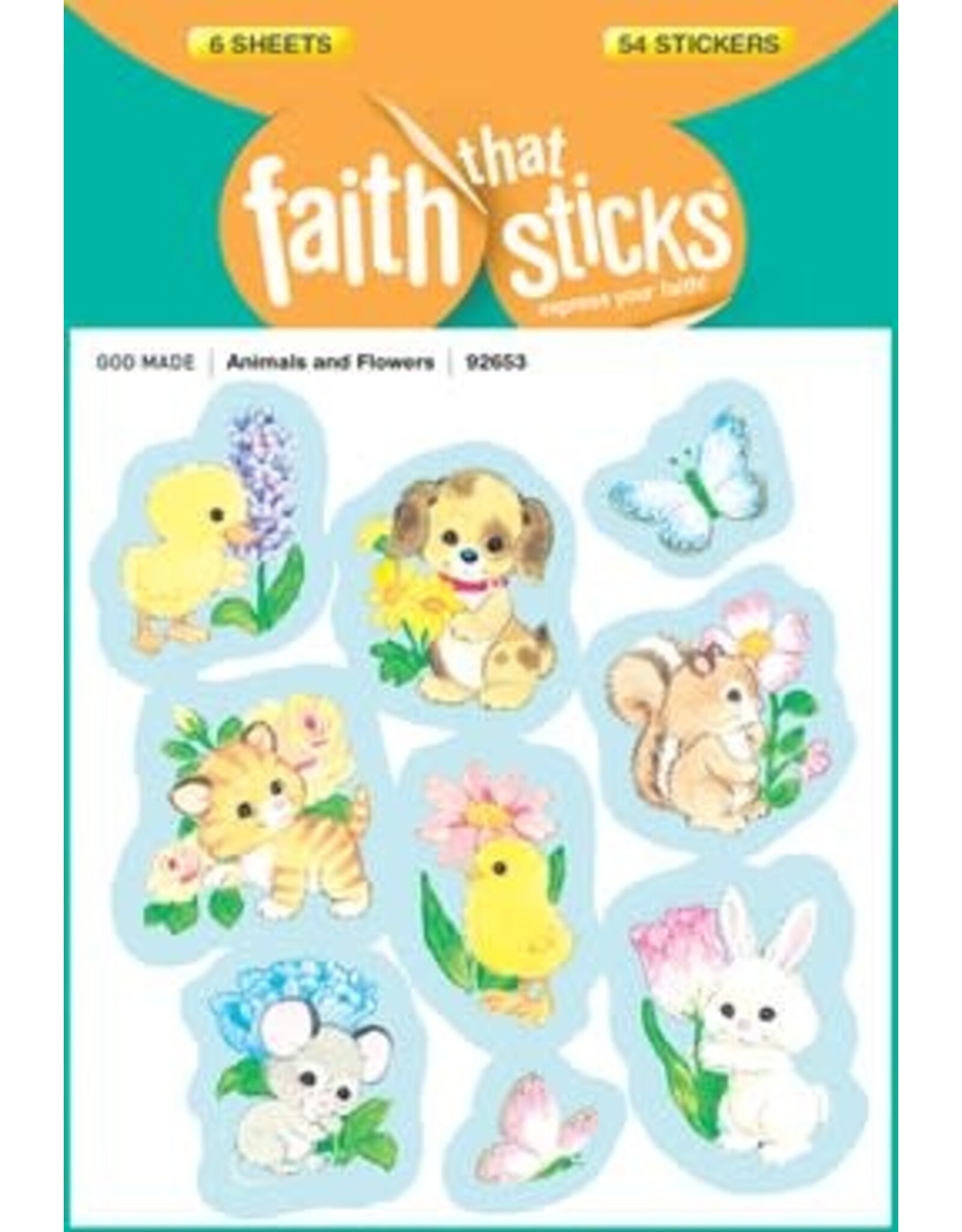 Animals and Flowers Stickers