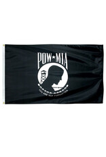 Annin Annin - Nyl-Glo Pow-Mia Flag Black Double  3x5