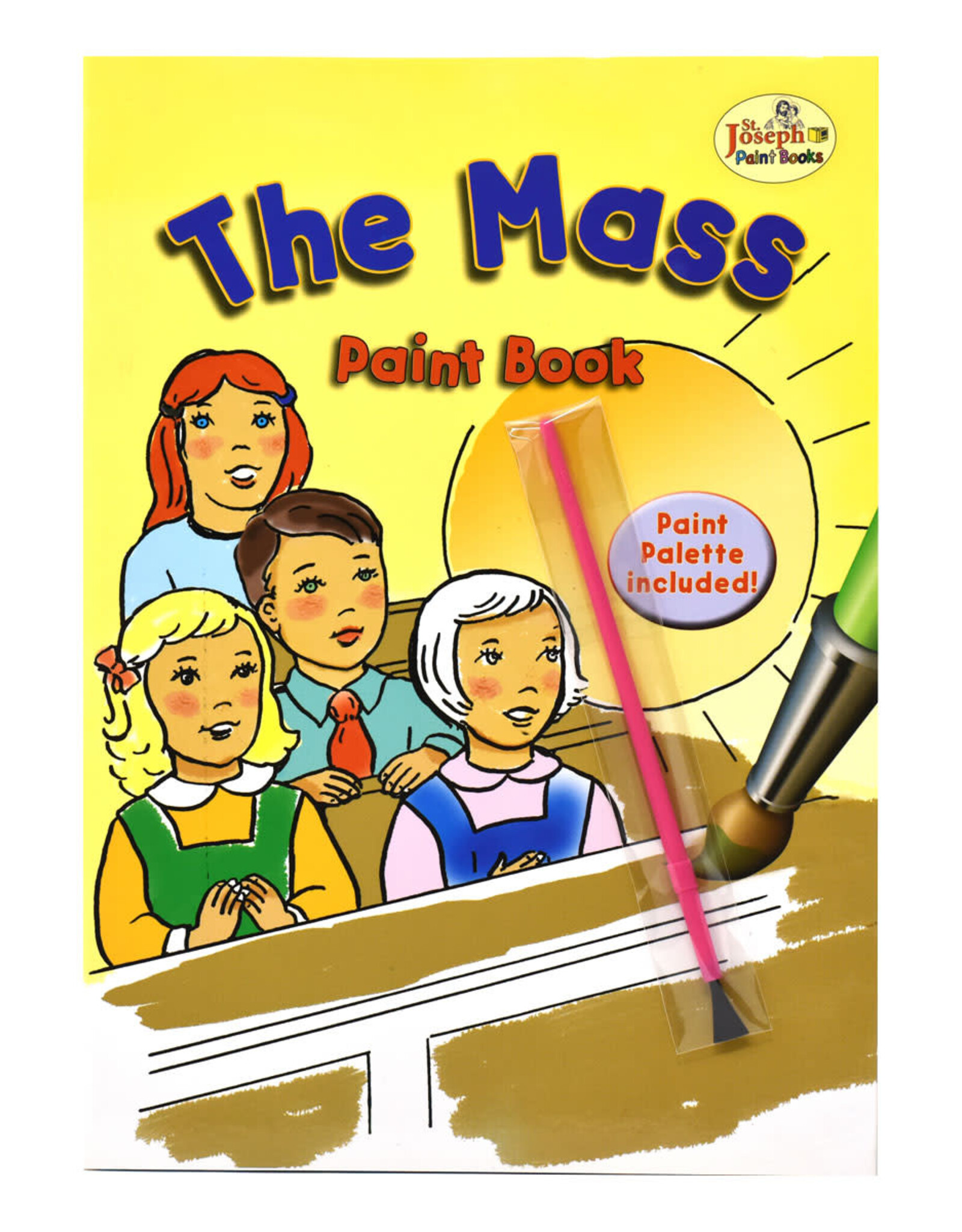 Catholic Book Publishing The Mass - paint book with paint palette included