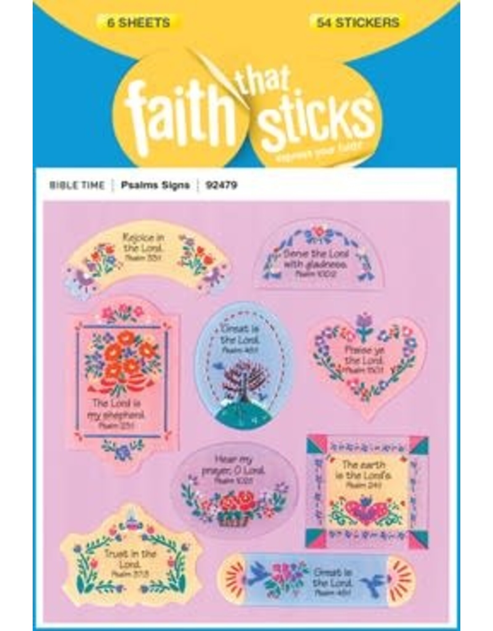 Faith that Sticks Psalms Signs -  Stickers