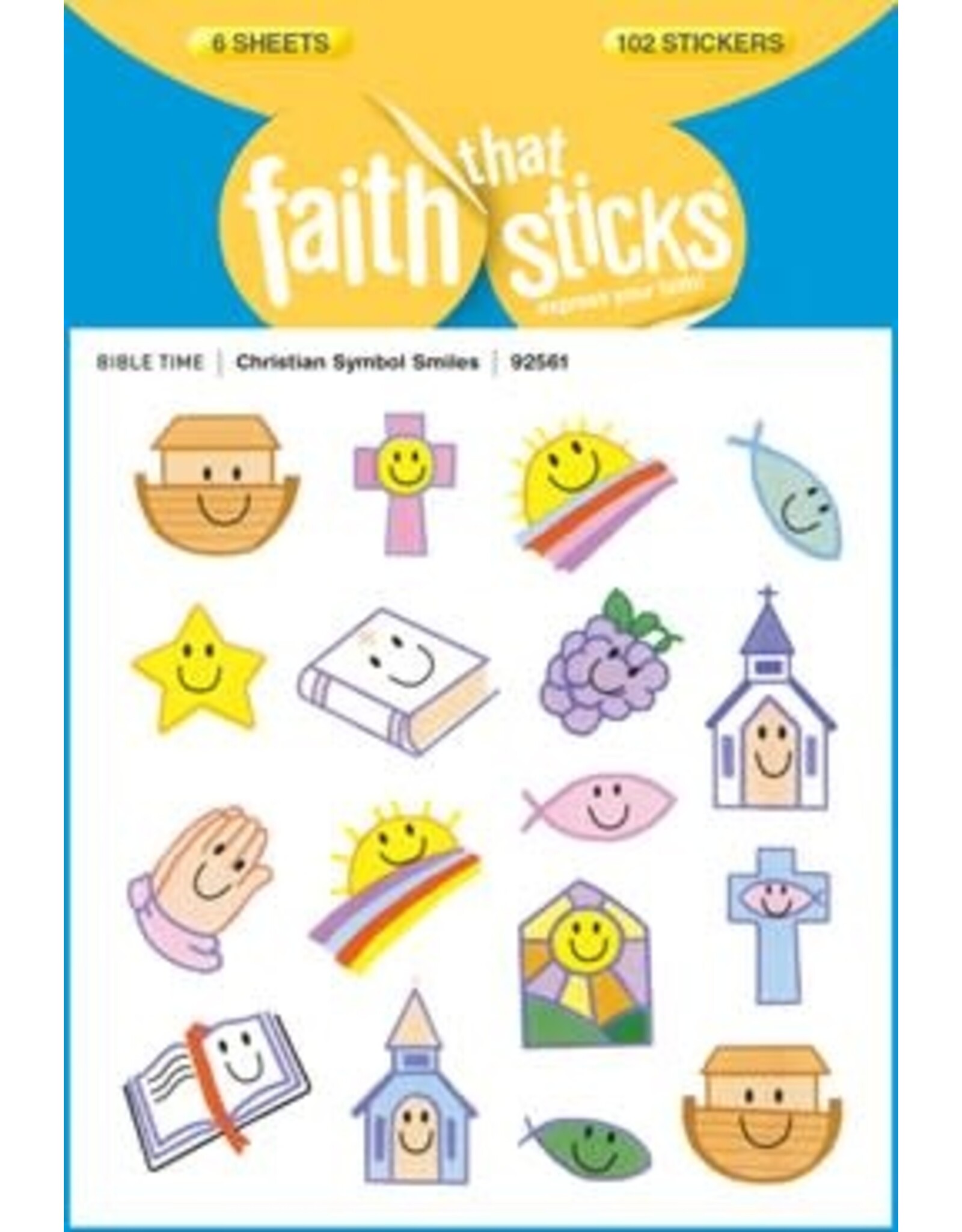 Faith that Sticks Christian Symbol Smiles -  Stickers