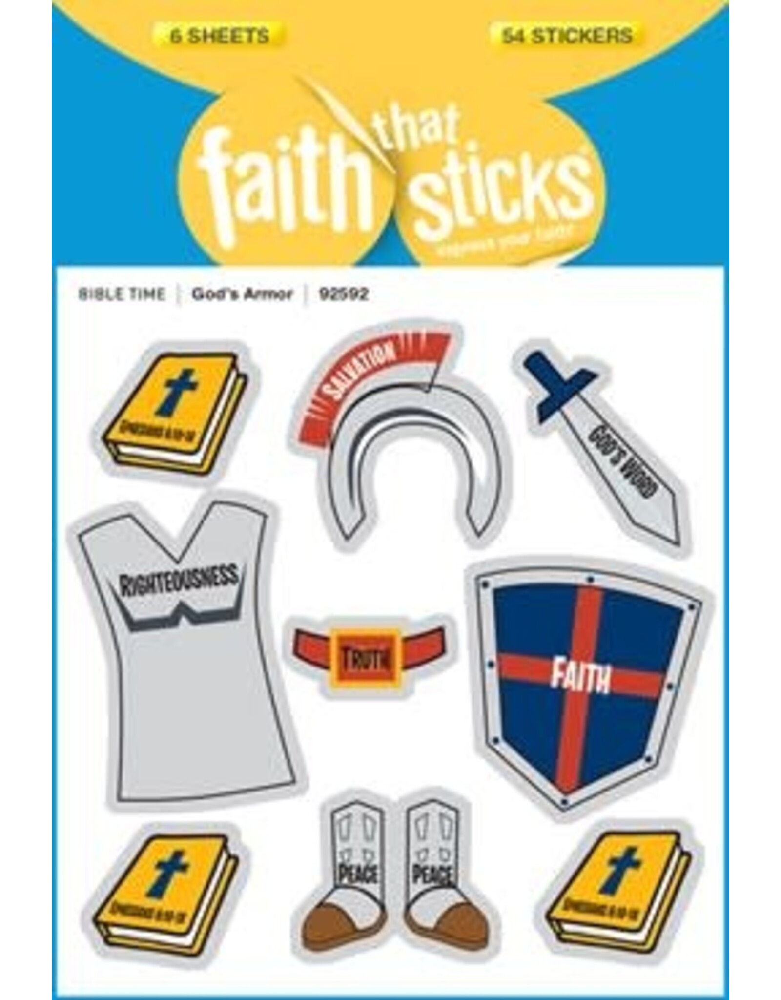 Faith that Sticks God's Armor - Stickers