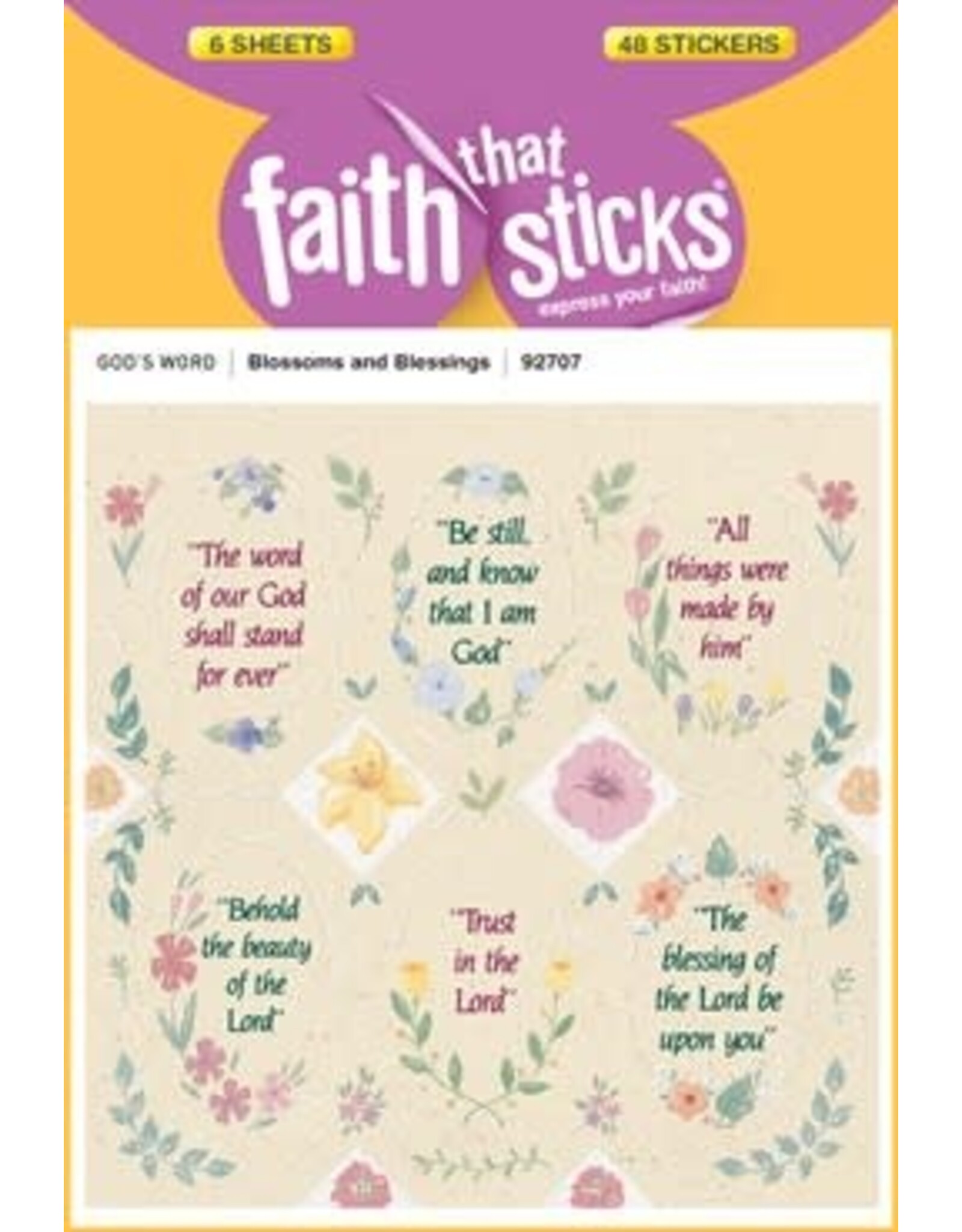 Faith that Sticks Blossoms and Blessings - Stickers